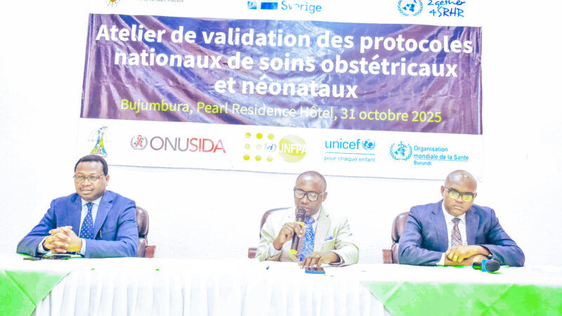 Validation   des protocoles et ordinogrammes des Soins Obstétricaux et Néonataux d’Urgence (SONU) actualisés conformément aux nouvelles directives de l&rsquo;OMS
